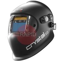 1006.901 Optrel Crystal 2.0 Black Auto Darkening Welding Helmet, Shade 4 - 12