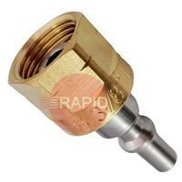 30100220 GasiQ Acetylene/Propane Male Quick Connector with Nut. G3/8