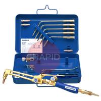 35957100 GasiQ D75 Ergo Oxy/Acetylene Welding & Cutting Kit, with Flame Arrestor