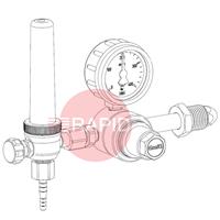 37102010 GasiQ TIGEX I Argon/Mix Side Entry Regulator. G5/8