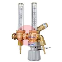 37117920 GasiQ Optimator II AR/MIX Twin Outlet for Altop with Flowmeter