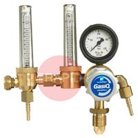 3739-1010 GasiQ Optimator II Argon/Mix 34LPM Adjustable Bottom Entry Regulator. G5/8