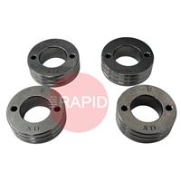 4017225 PATON U-Groove Feed Roller Set of 4 - Aluminium Wire: 1.6 - 2.0mm (4 Roll Drive)