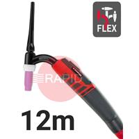 CK-EDS26F12 CK Diamond EDS 26FX Flex Head Air Cooled Tig Torch, 12m