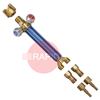 33041100  GasiQ N76 Oxy/Acetylene Complete Shank Kit, with Non-Return Valves & Quick Connector