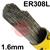 090-002129-00502  Esab OK Tigrod 308L Stainless Steel Tig Wire, 1.6mm Diameter x 1000mm Cut Lengths - AWS A5.9 ER308L. 5.0kg Pack