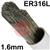 43,0004,0160  316L Stainless Steel Tig Wire, 1.6mm Diameter x 1000mm Cut Lengths - AWS A5.9 ER316L. 5.0kg Pack
