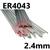 CWCL56  4043 (NG21) Aluminium Tig Wire, 2.4mm Diameter x 1000mm Cut Lengths - AWS 5.10 ER4043. 2.5kg Pack