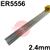 CWCL26  5556 (NG61) Aluminium Tig Wire, 2.4mm Diameter x 1000mm Cut Lengths - AWS 5.10 ER5556. 2.5kg Pack