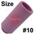 CK-3A10  Size 10 CK 3 Series Standard Alumina Gas Cup. 47mm Long x 16mm Bore.