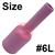 CK-3AG6L  Size 6 CK 3 Series Long Alumina Gas Lens Cup. 76mm Long x 9.5mm Bore.