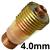 CK-4CB2  CK 4 Series 4.0mm Stubby Series Collet Body - Gas Lens