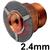 CK-3A8  Tungsten Adapter w/Screens for 2.4mm  Gas Saver Spares