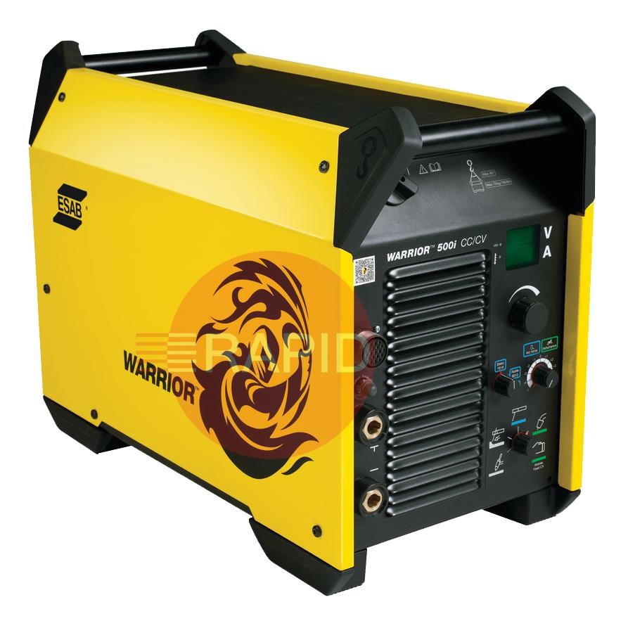 0465350883WC05WF  ESAB Warrior Edge 500 CX II Multi-Process Water Cooled Welder Package, with Warrior Feed & 5m Intercon. Cable - 380/460V
