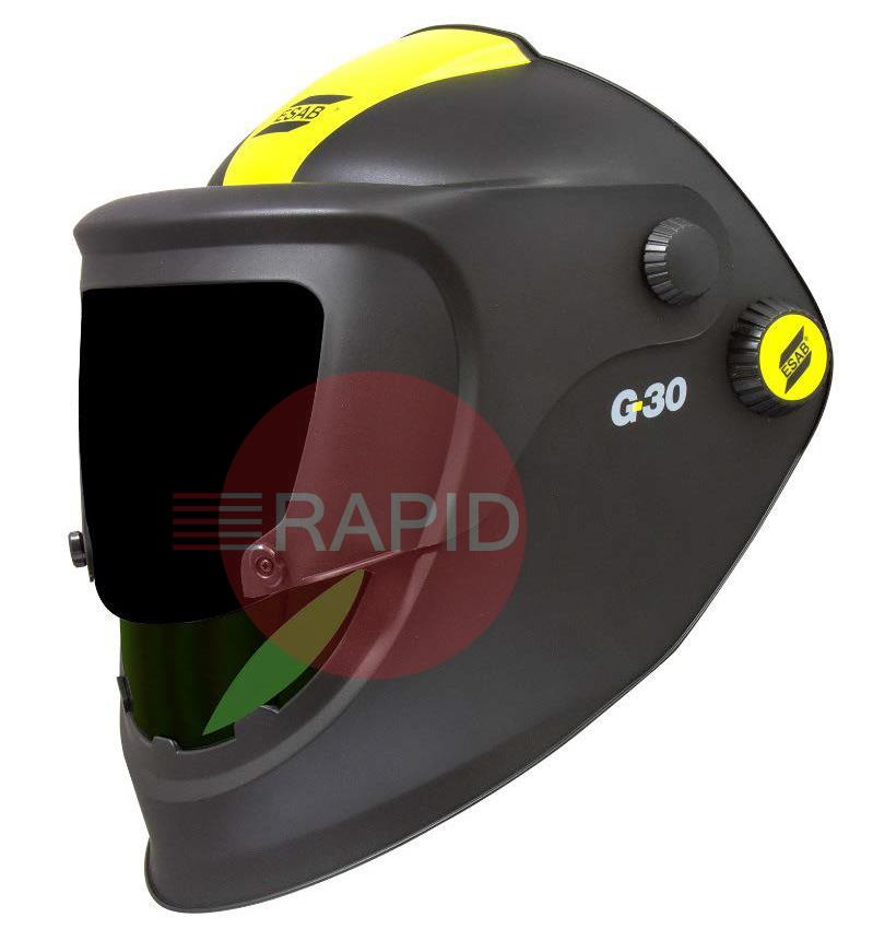 0700000433  ESAB G30 Air Flip-up Weld & Grind Helmet with 155 x 170mm Shade #10 Passive Lens