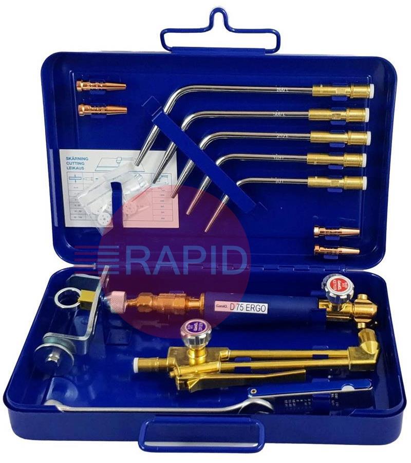 3595-0100  GasiQ D75 Ergo Oxy/Acetylene Welding & Cutting Kit