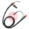 GXE408GAMN5  Kemppi Flexlite GXe K8 408GAMN Air Cooled 400A MIG Torch, w/ Euro/Amphenol Connection & GRE80 Torch Remote - 5.0m